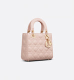 Small Lady Dior My  Bag Powder Pink Cannage Lambskin