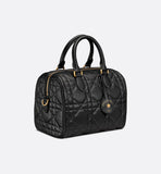 Groove 25 Bag Black Macrocannage Calfskin
