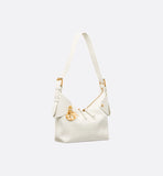 Small Voyage Bag Latte Flat Macrocannage Grained Calfskin