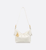 Small Voyage Bag Latte Flat Macrocannage Grained Calfskin