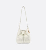 Small D-Motion Bag Ivory Macrocannage Lambskin