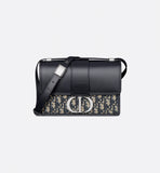30 Montaigne Bag Blue Dior Oblique Jacquard and Smooth Calfskin