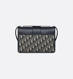30 Montaigne Bag Blue Dior Oblique Jacquard and Smooth Calfskin