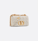 Small Caro Bag Ivory Supple Cannage Calfskin
