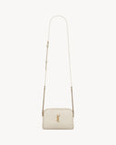 GABY ZIPPERED POUCH IN LAMBSKIN BLANC VINTAGE