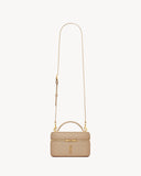 GABY VANITY BAG IN LAMBSKIN DK TOFFEE