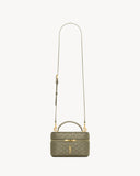 GABY VANITY BAG IN LAMBSKIN STRONG MOSS