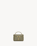 GABY VANITY BAG IN LAMBSKIN STRONG MOSS