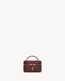 GABY VANITY BAG IN LAMBSKIN ROUGE CABERNET