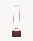 GABY VANITY BAG IN LAMBSKIN ROUGE CABERNET