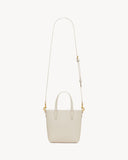 MINI TOY SHOPPING SAINT LAURENT IN BOX LEATHER BLANC VINTAGE