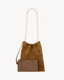 JAMIE POCHON IN SUEDE CARAMEL COGNAC