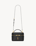 GABY LARGE VANITY BAG IN LAMBSKIN BLACK
